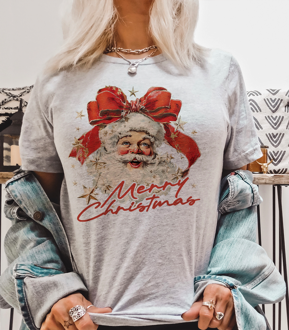 Merry Christmas Santa Bow